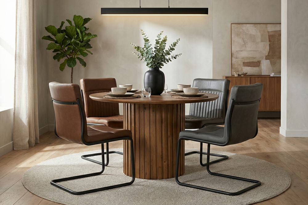 Are Round Reclaimed Wood Dining Tables Better for Small Spaces?