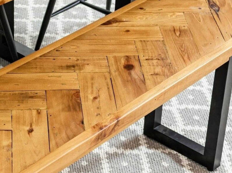 Tulsa Extendable Dining Table (180cm - 240cm) & Dining Bench