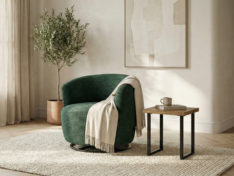 Adelaide Eco Olive Green Swivel Chair