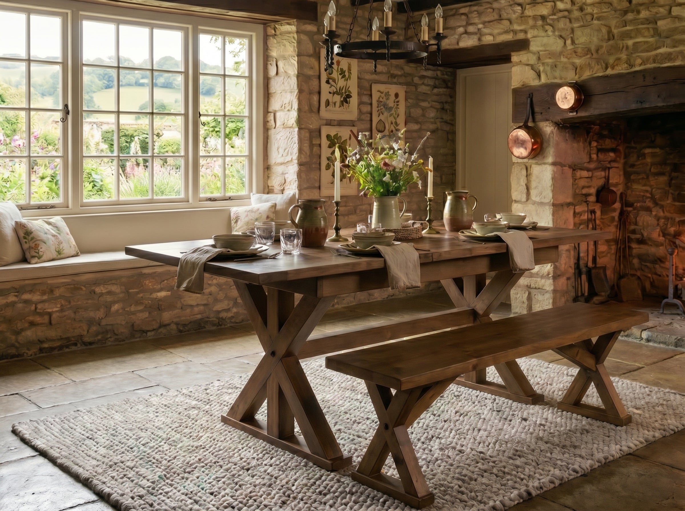 Provence Extending Dining Table (140-180cm)