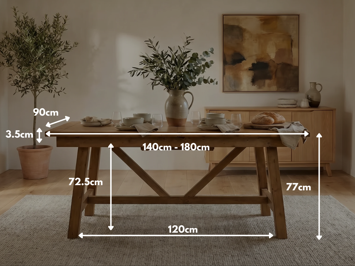 Como Extendable Dining Table (140cm - 180cm)