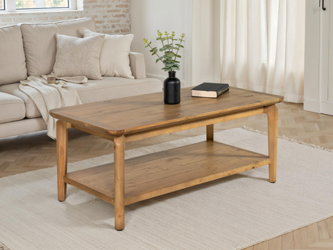 Scandi Coffee Table With Shelf