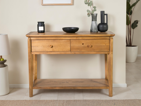 Scandi 2 Drawer Console Table
