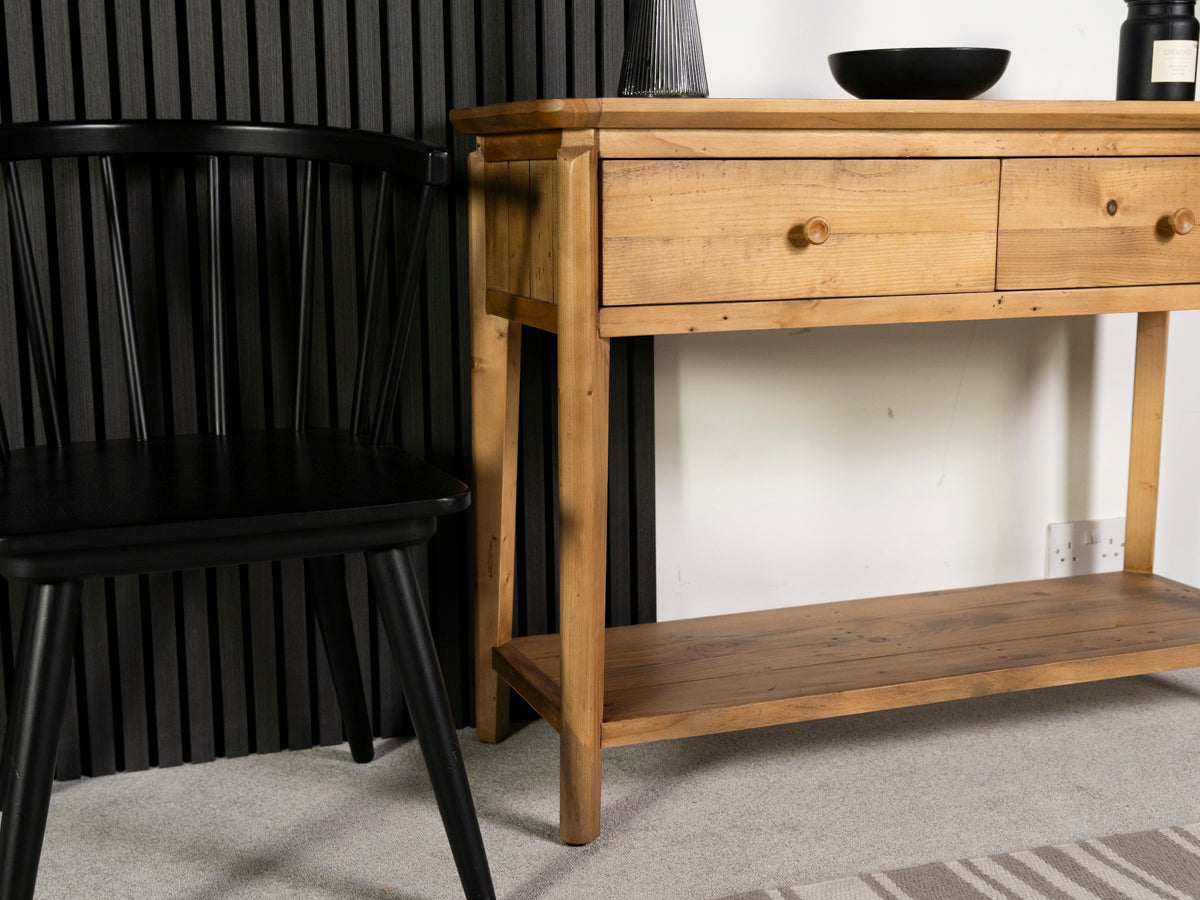 Scandi 2 Drawer Console Table