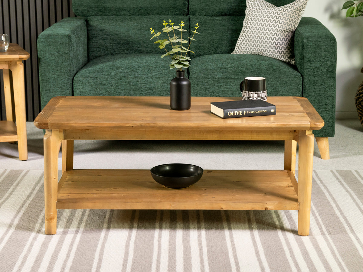 Scandi Coffee Table With Shelf