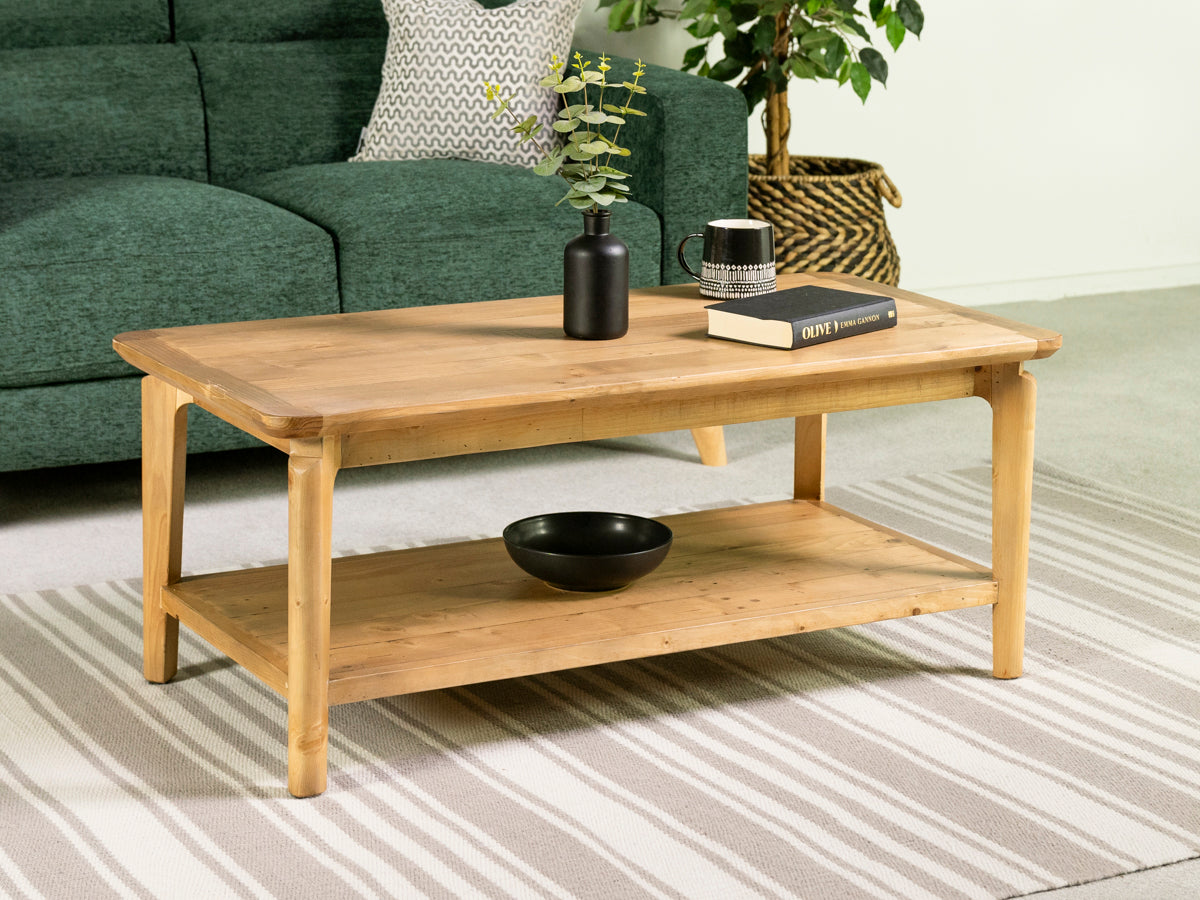 Scandi Coffee Table With Shelf