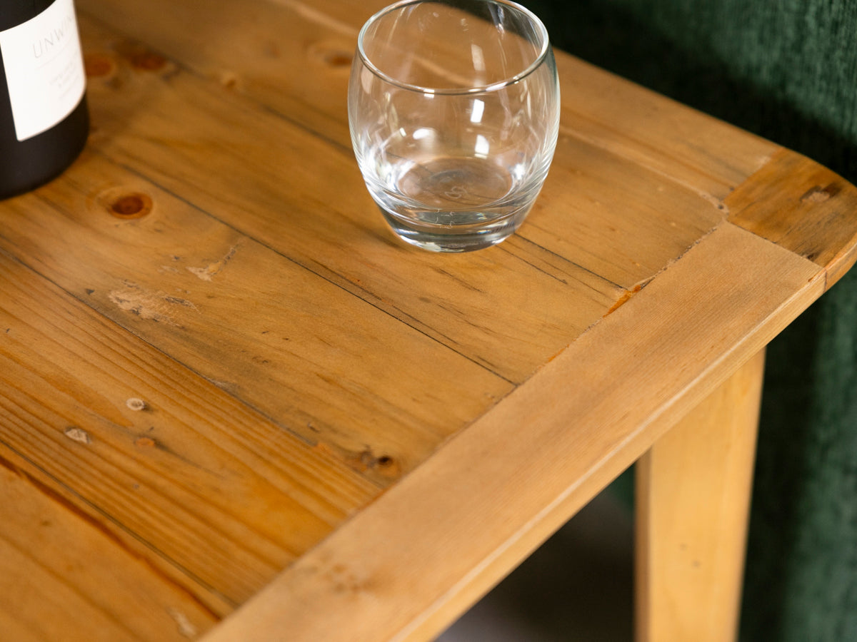 Scandi Lamp table With Shelf