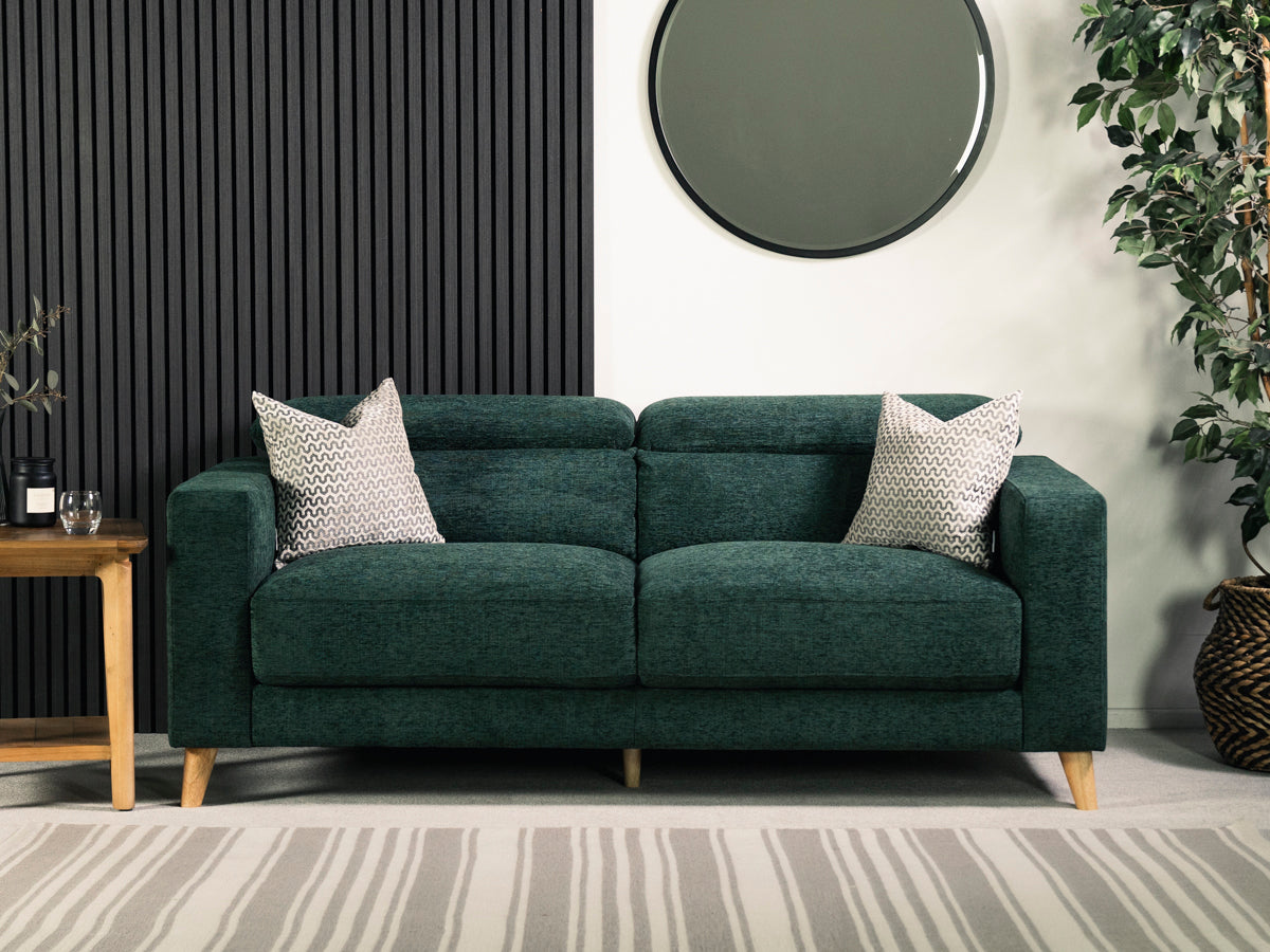Olive 3 Seater Ratchet Headrest - Eco Sofa