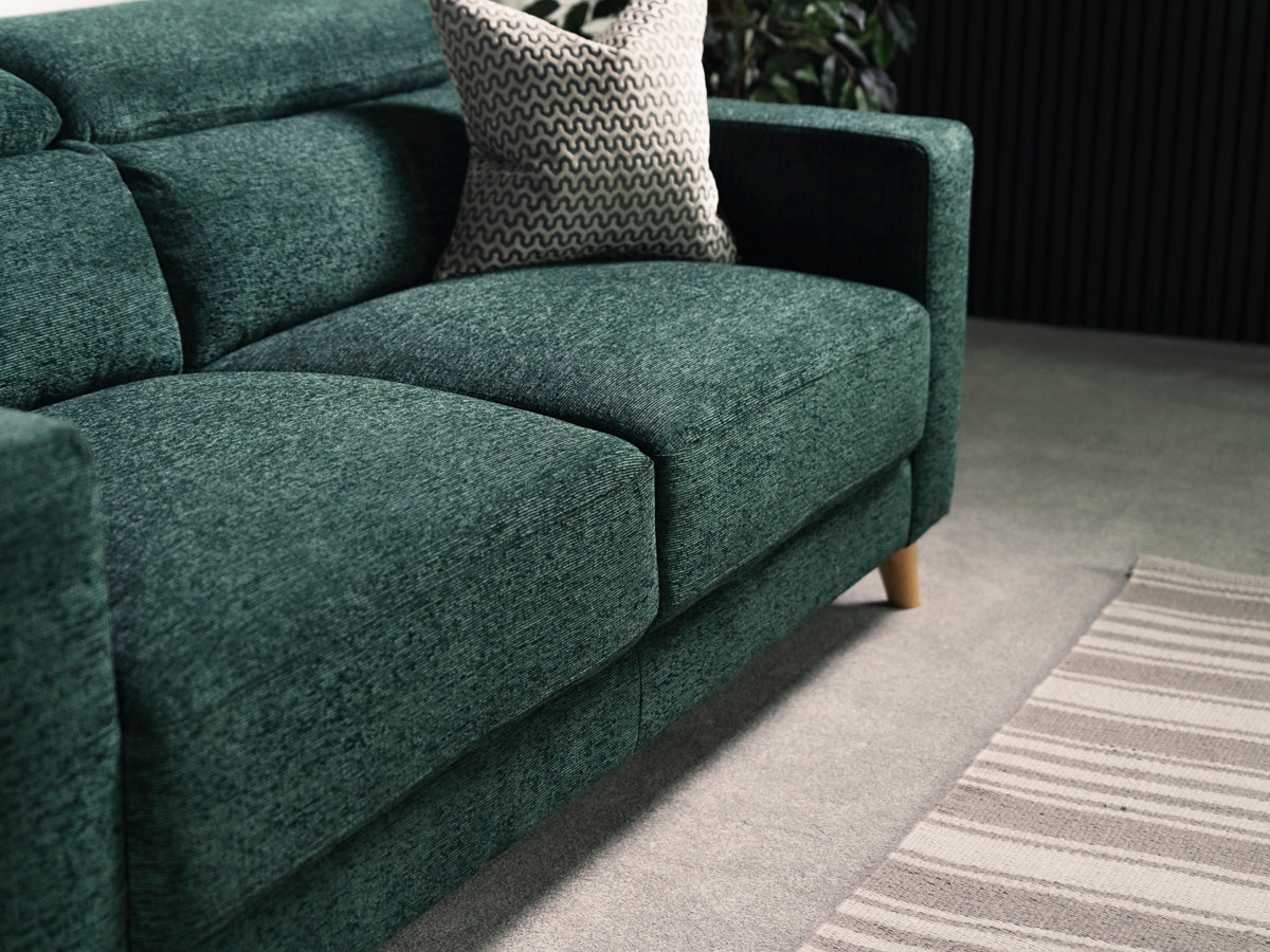 Olive 3 Seater Ratchet Headrest - Eco Sofa