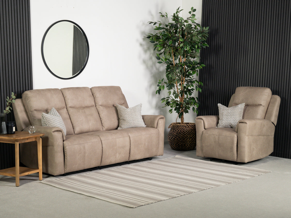 Charlie 3 Seater Power Recliner - Eco Sofa