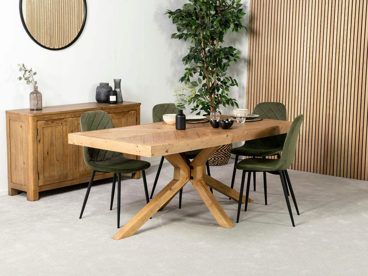 Baltimore Fixed Top Dining Table & Alston Dining Chair - variant