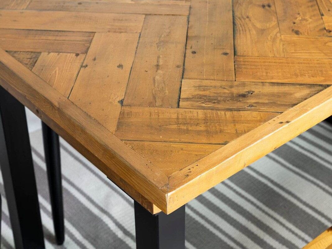 Tulsa 135cm Fixed Top Dining Table & Dining Bench