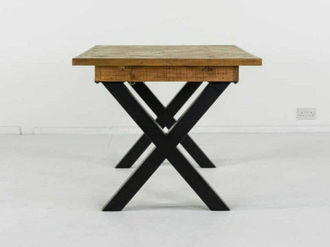 Tulsa Cross Leg Extendable Dining Table (140cm - 180cm)