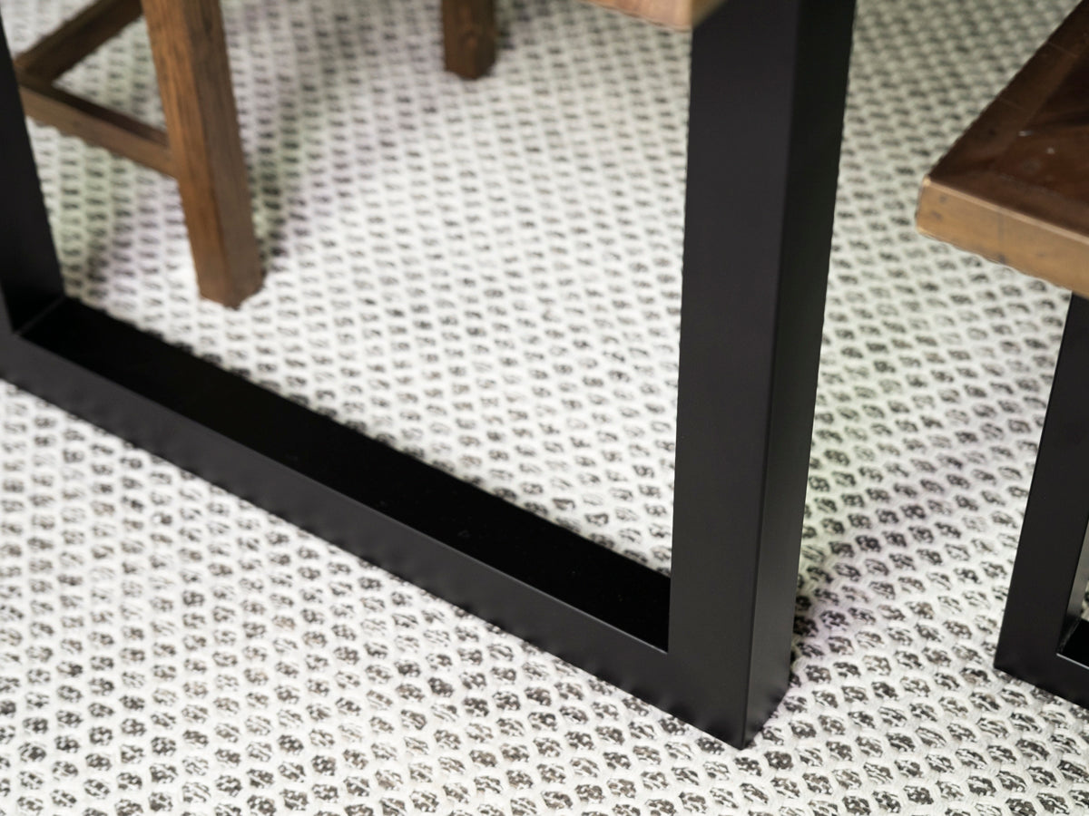 Tulsa Dark 180cm Fixed Top Dining Table & Grainger Grey Chair