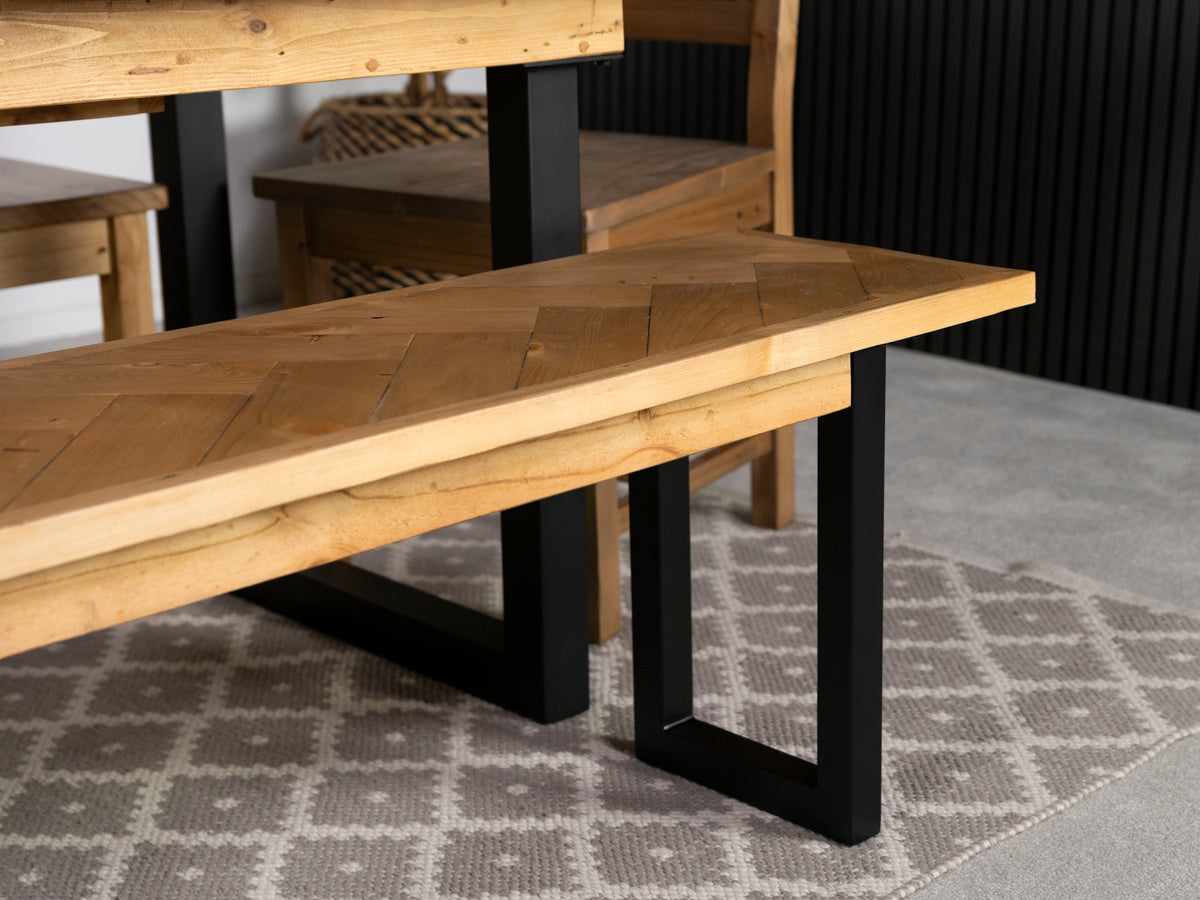 Tulsa Reclaimed Wood Bench