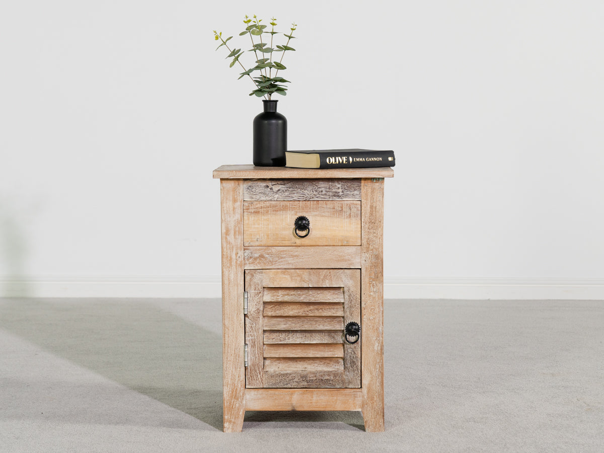 Mayflower Natural Bedside Table