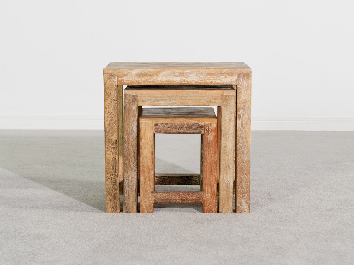 Mayflower Natural Square Nest Table