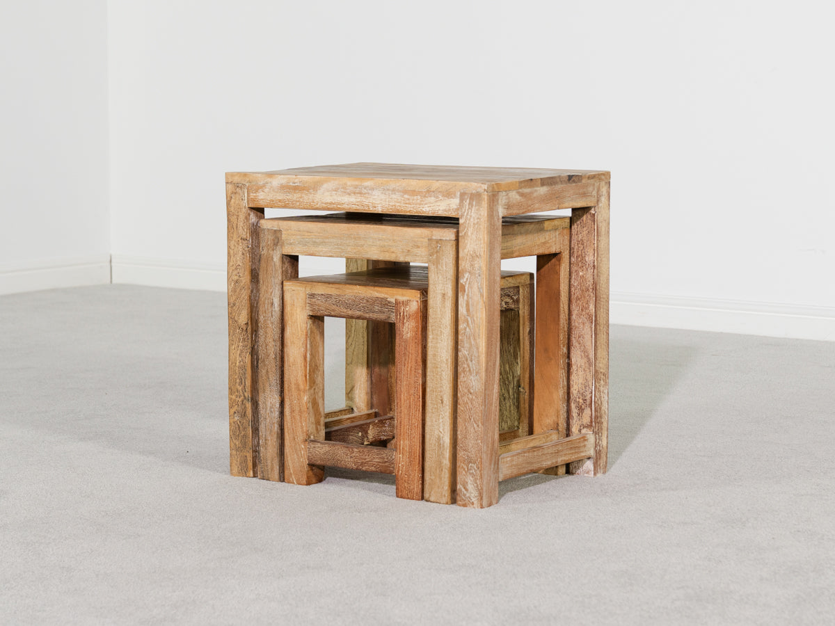 Mayflower Natural Square Nest Table