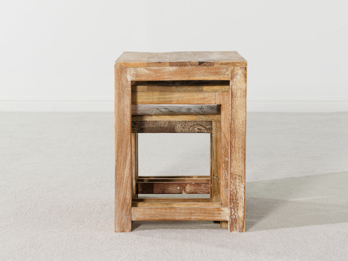 Mayflower Natural Square Nest Table