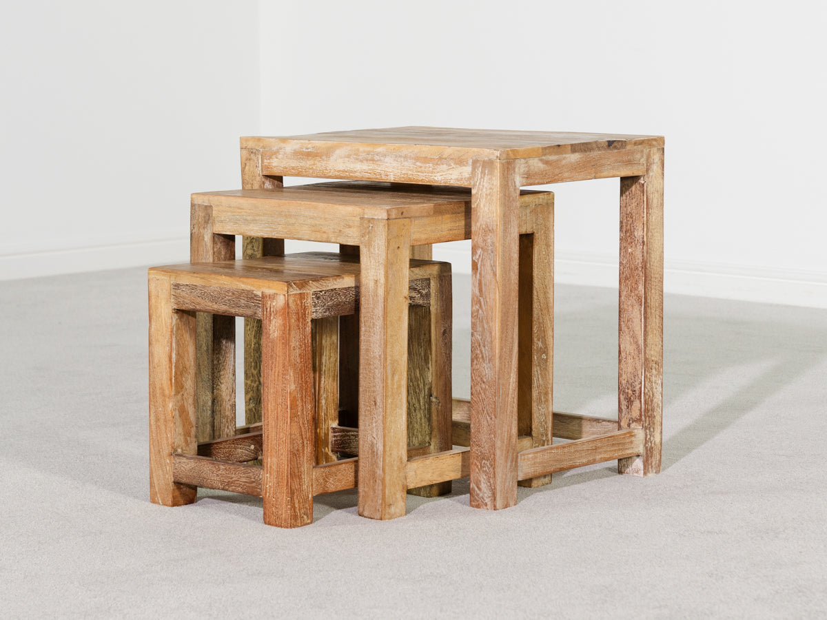Mayflower Natural Square Nest Table
