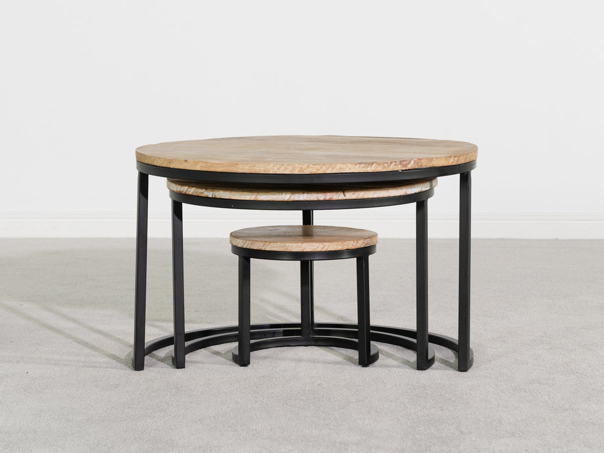 Mayflower Natural Round Nest Table