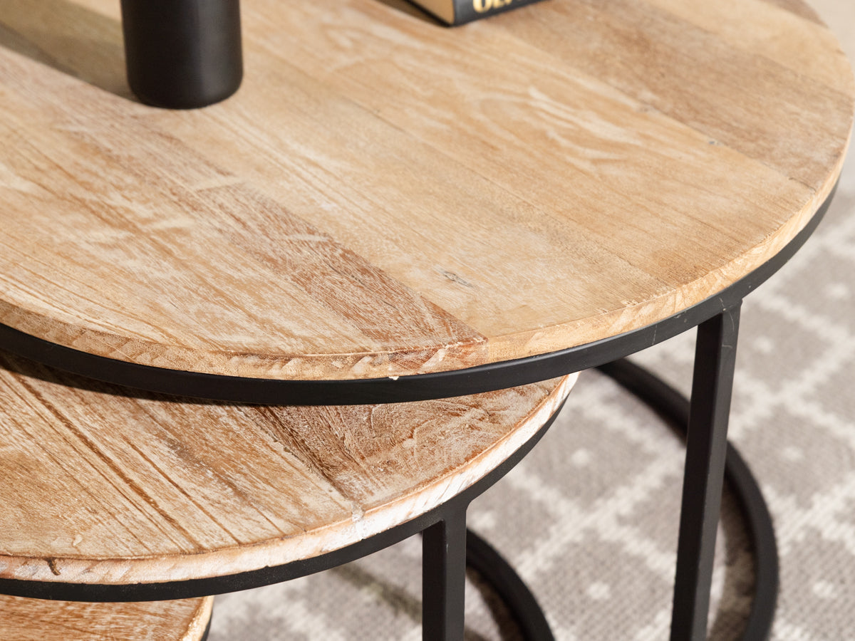 Mayflower Natural Round Nest Table