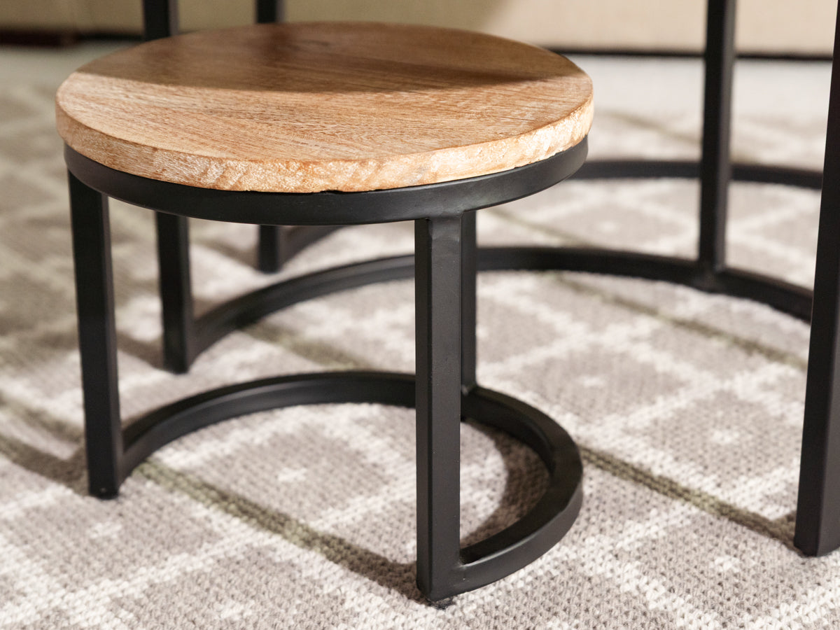 Mayflower Natural Round Nest Table