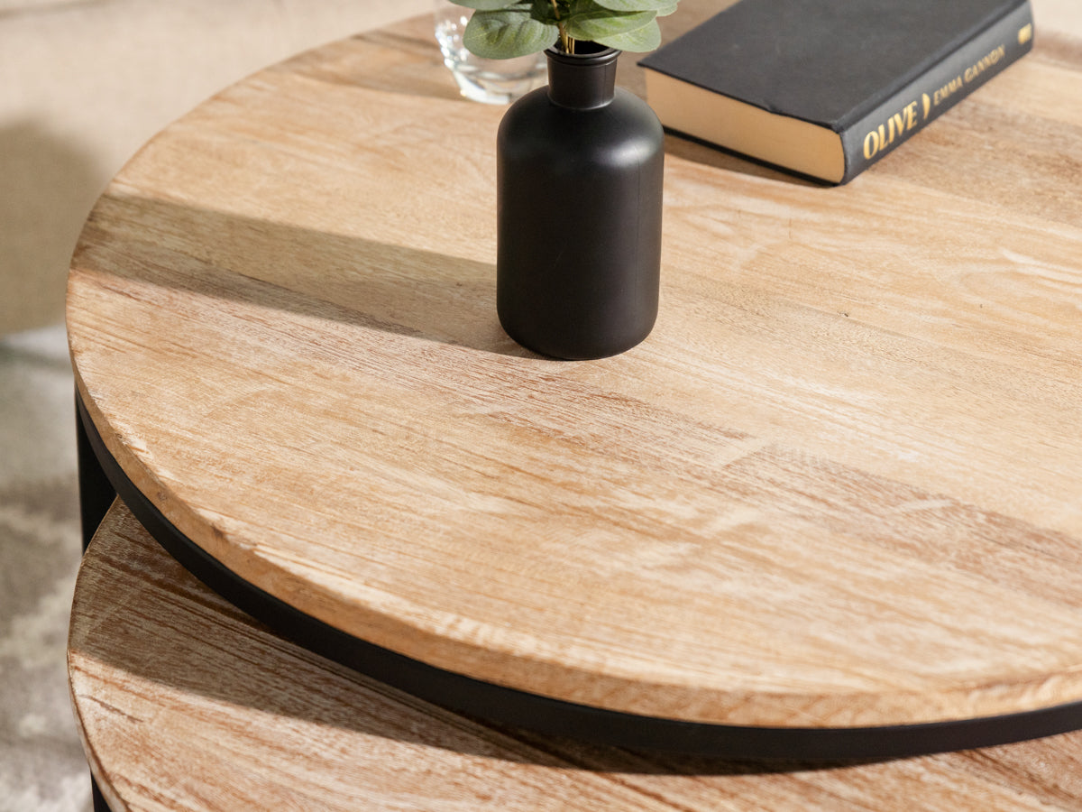 Mayflower Natural Round Nest Table