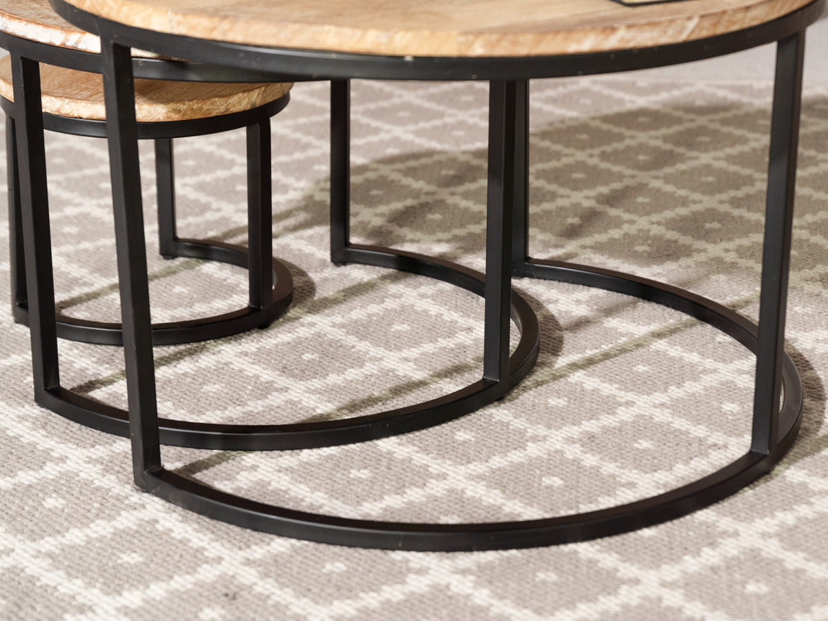 Mayflower Natural Round Nest Table