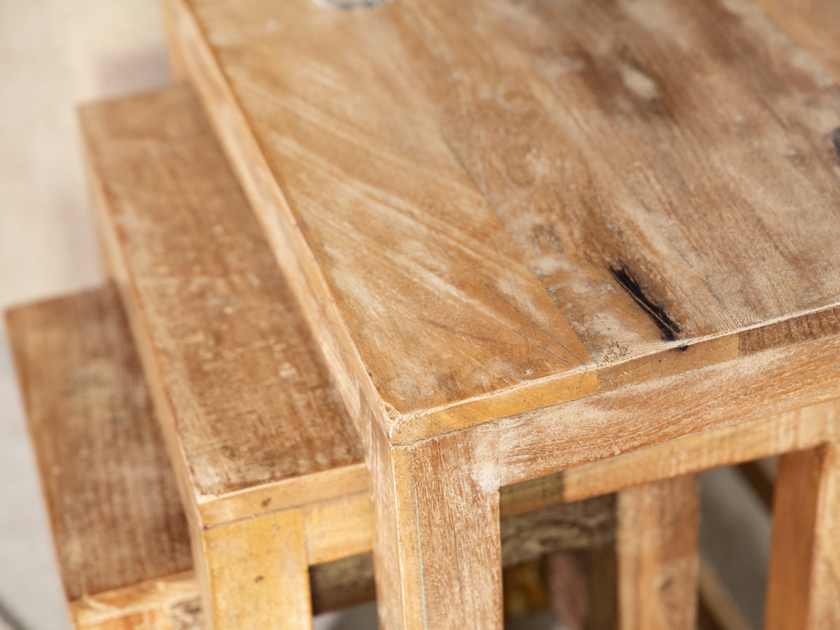 Mayflower Natural Square Nest Table