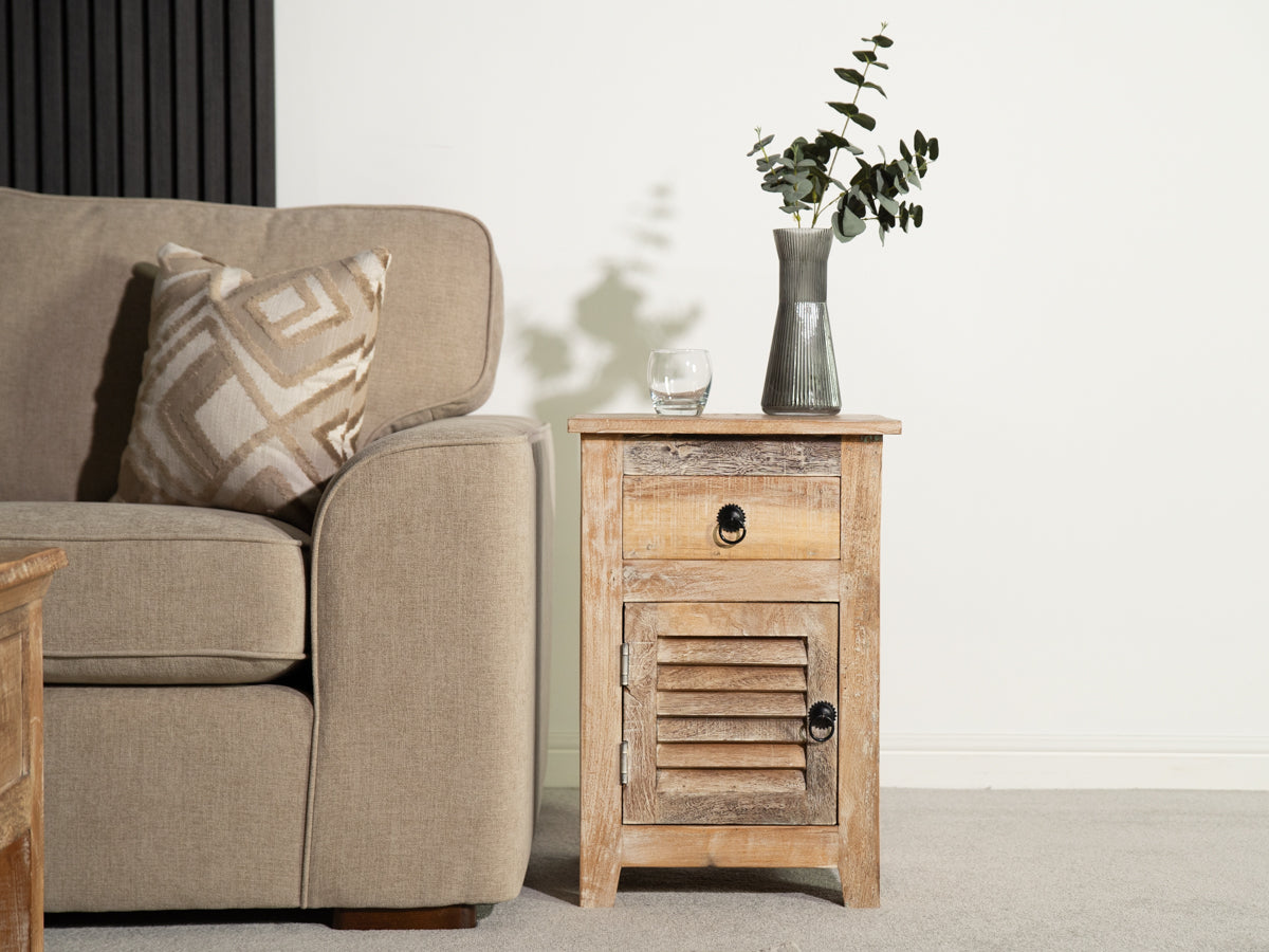 Mayflower Natural Bedside Table