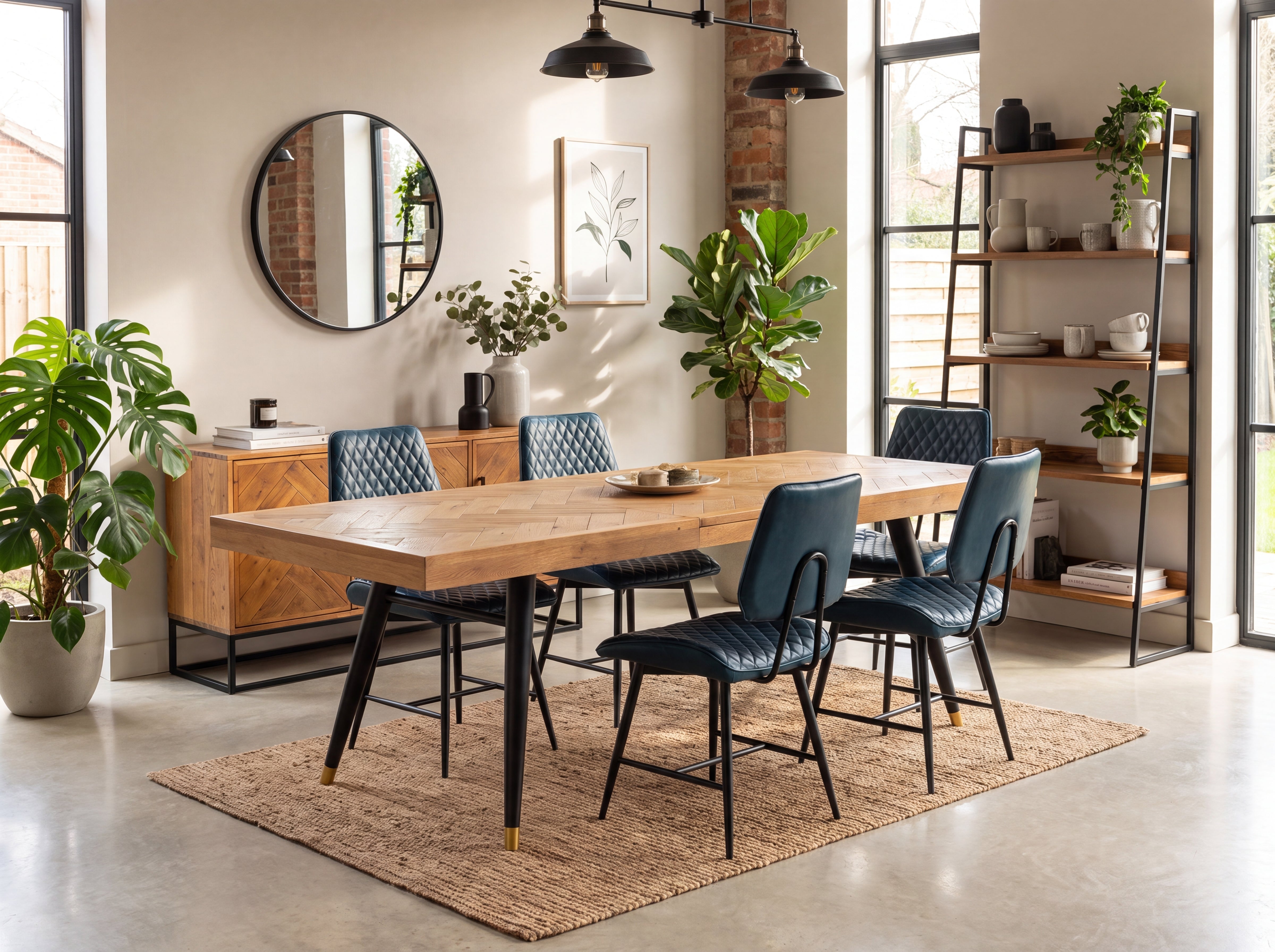 Mode 180-240cm Extendable Dining Table & Bench