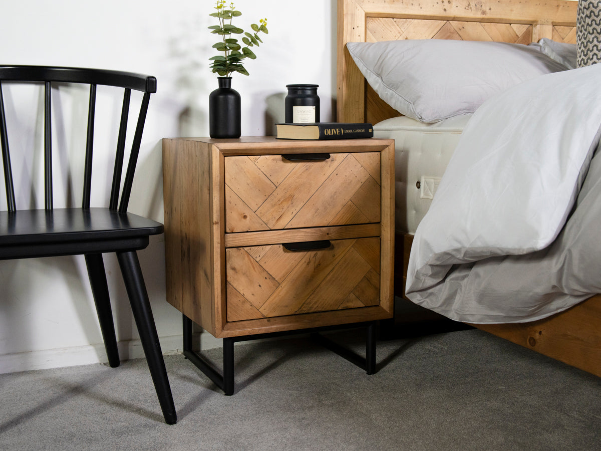 Sydney 2 Drawer Bedside Table