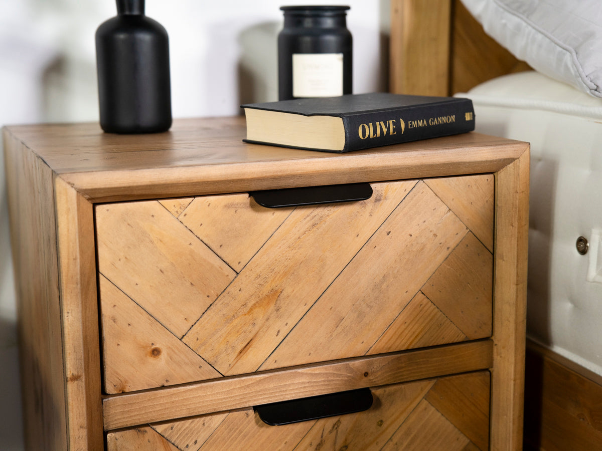 Sydney 2 Drawer Bedside Table