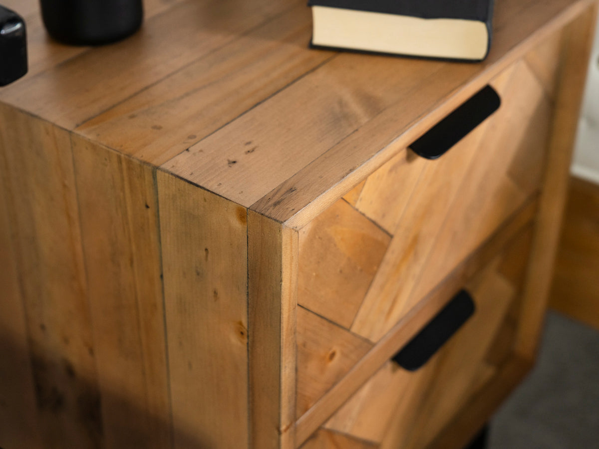 Sydney 2 Drawer Bedside Table