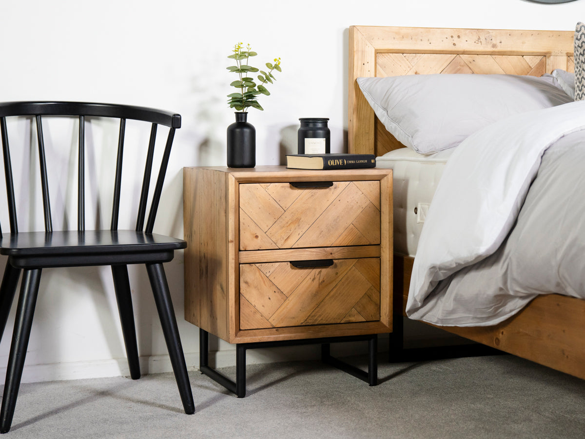 Sydney 2 Drawer Bedside Table