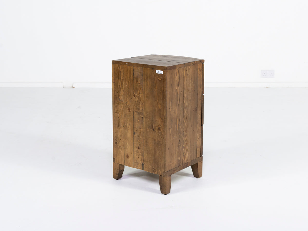 Hawaii 3 Drawer Bedside Table