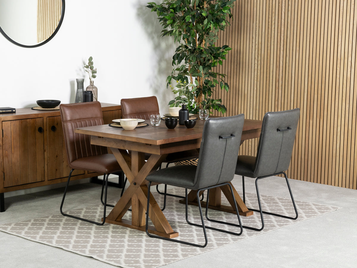 Provence Extending Dining Table (140-180cm) & Grainger Grey Dining Chair