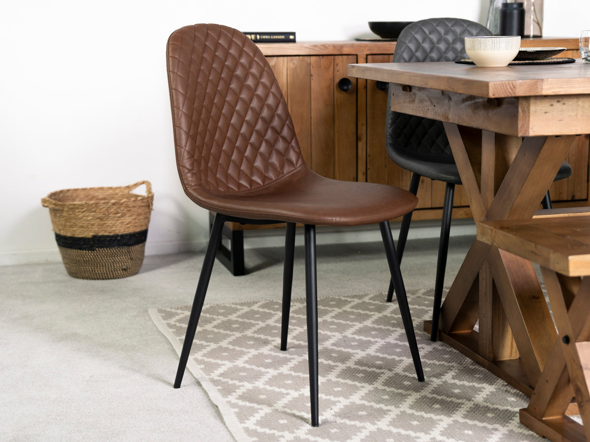 Dallas Grey Dining Chair Set Of 2