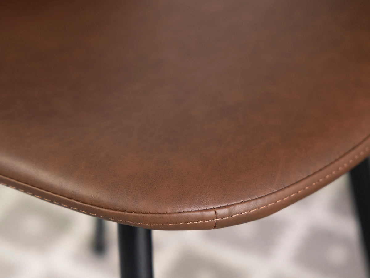 Brooklyn 160cm Fixed Top Dining Table & Brown Dallas Dining Chairs