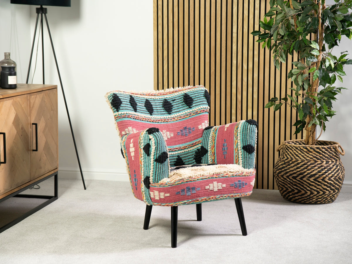 Jorhat Kantha Armchair