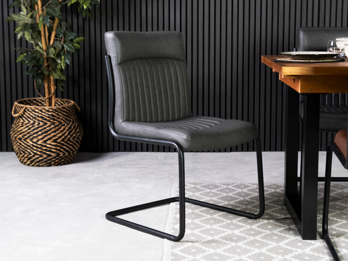 Auburn Grey Dining Chair Set Of