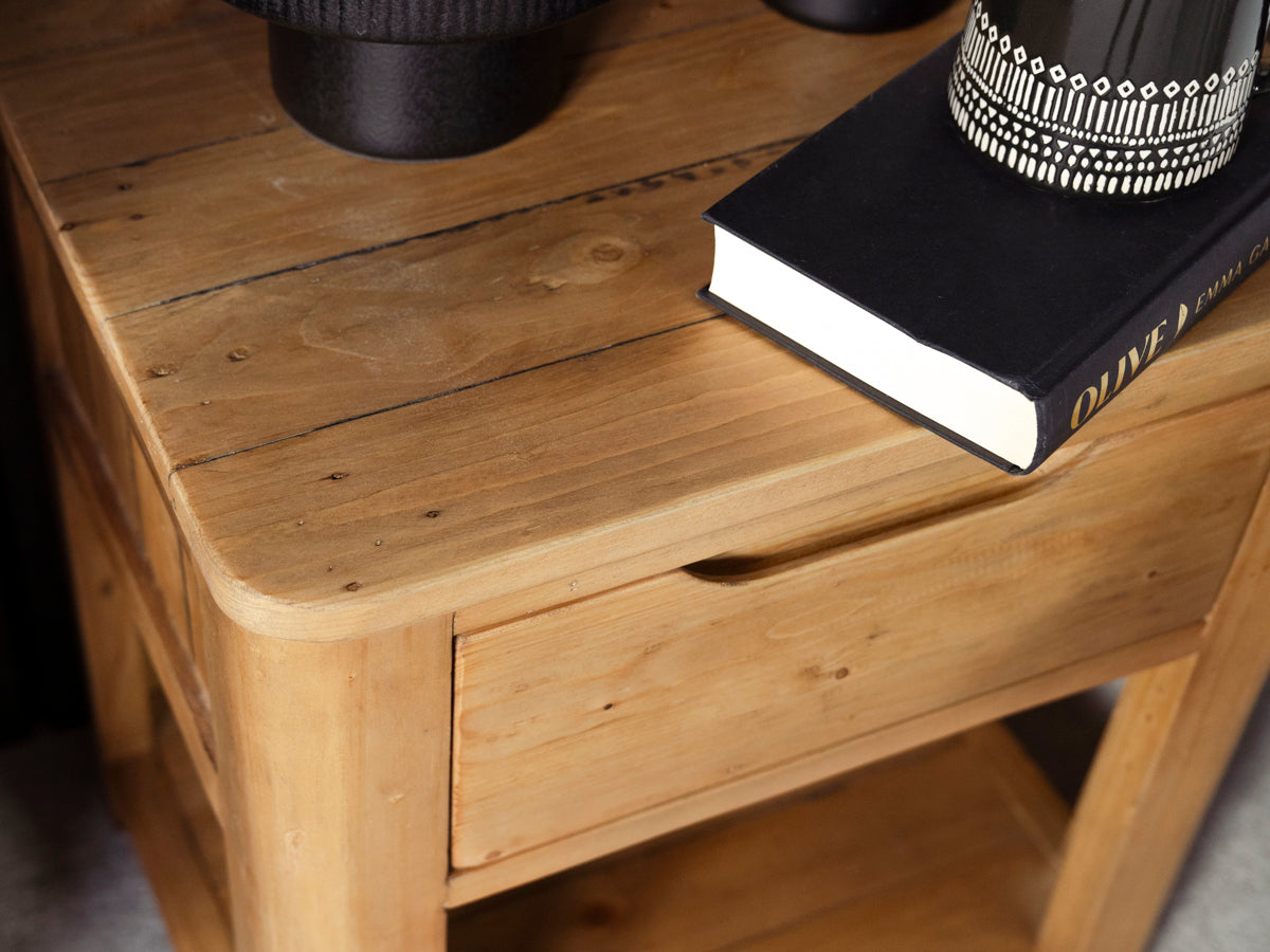 Exeter 1 Drawer Bedside Table