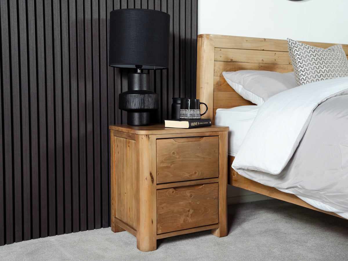 Exeter 2 Drawer Bedside Table