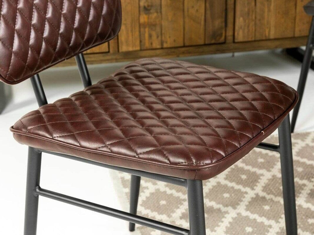 Brooklyn Light Extendable Dining Table (180cm - 240cm) & Houston Brown Dining Chair