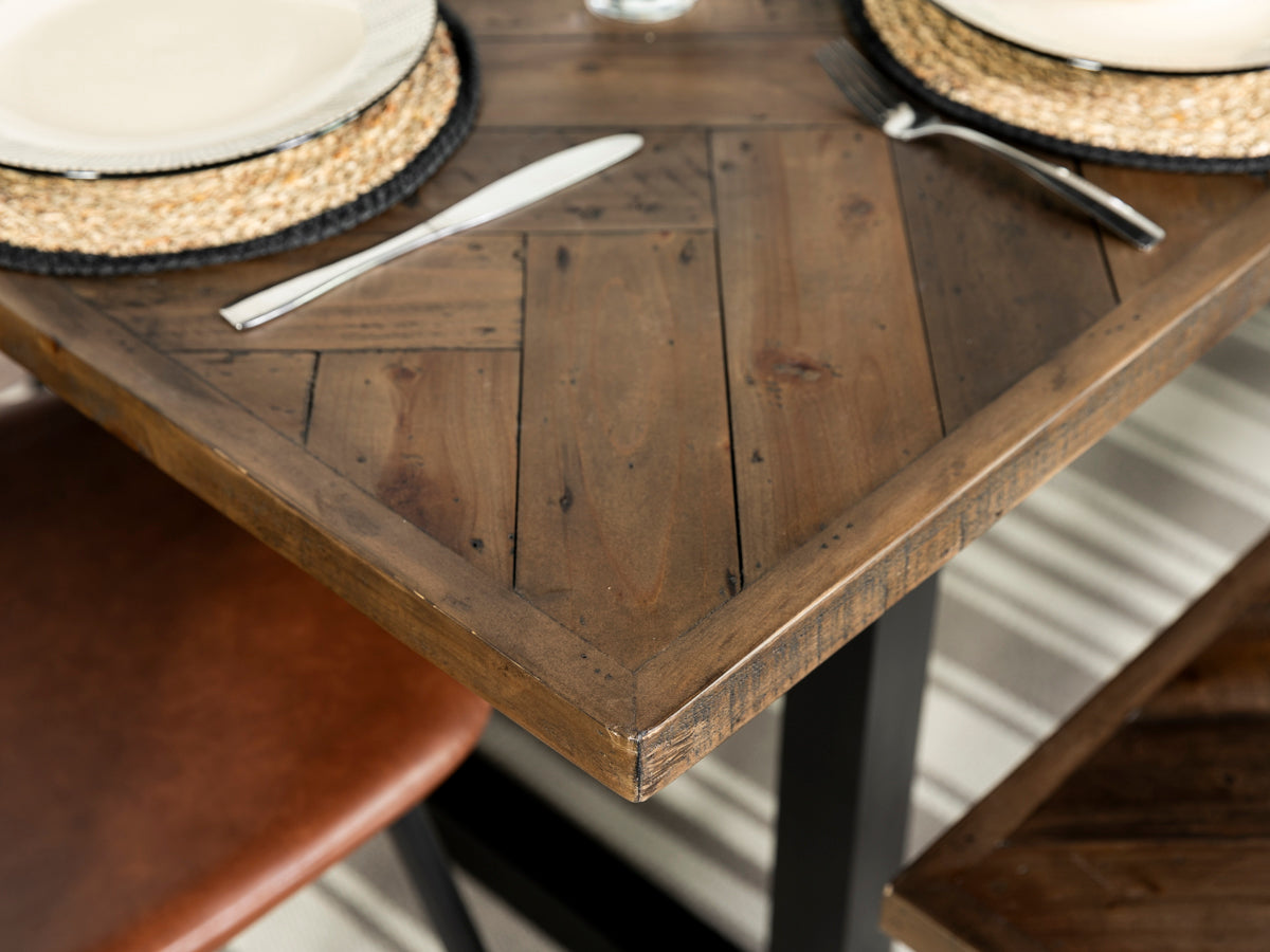 Tulsa Dark Extendable Dining Table (140cm - 180cm)