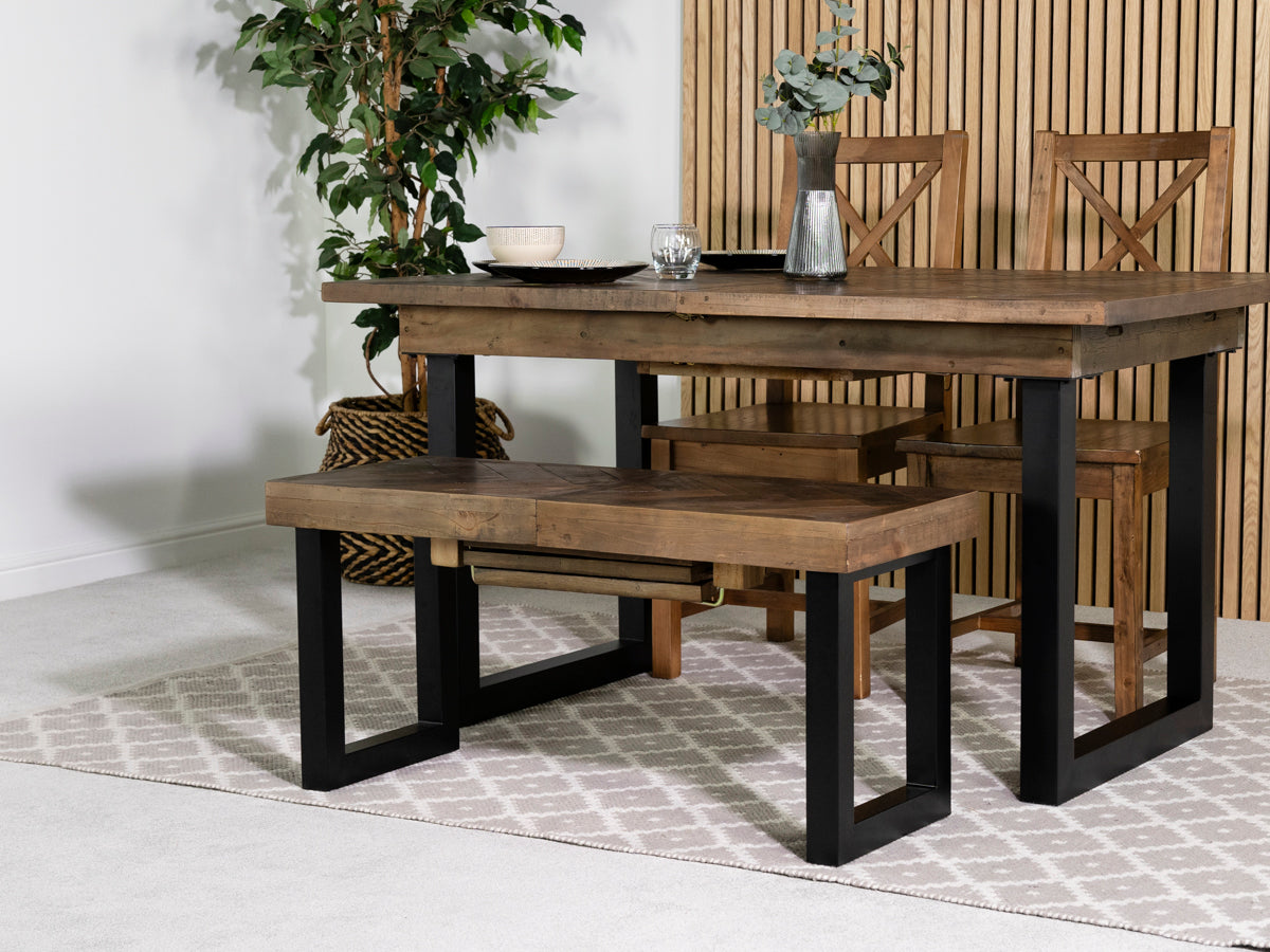 Tulsa Dark Extending Bench