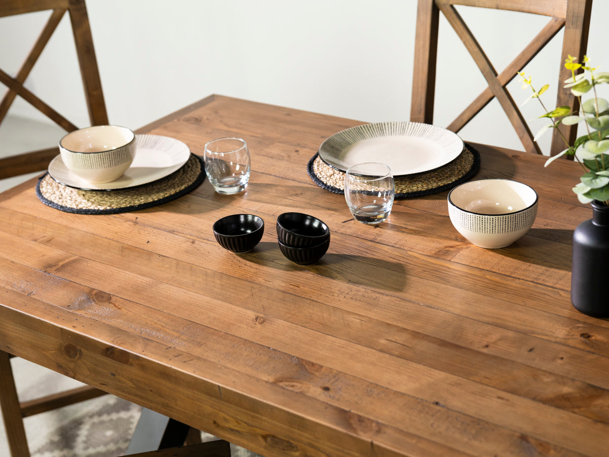 Brooklyn 180cm Fixed Top Cross Leg Dining Table