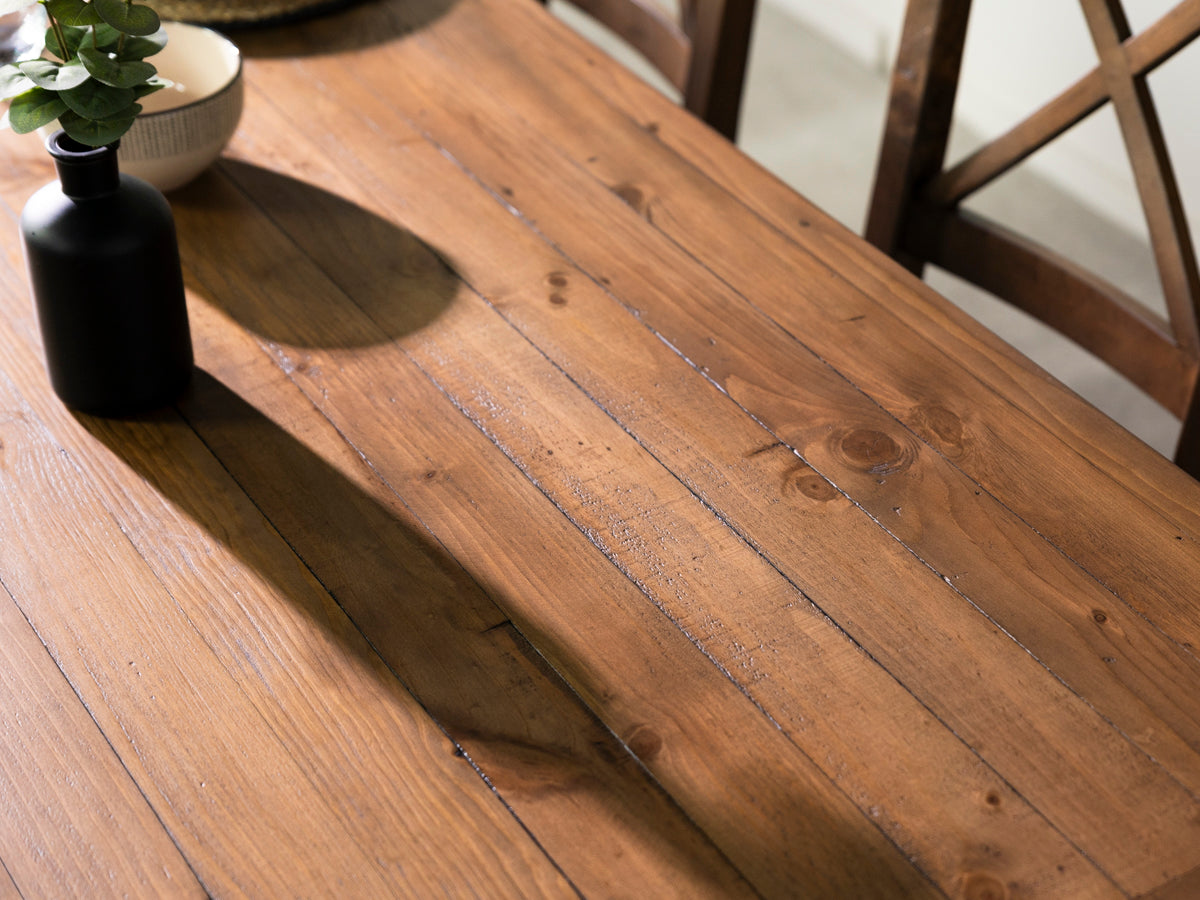 Brooklyn 180cm Fixed Top Cross Leg Dining Table