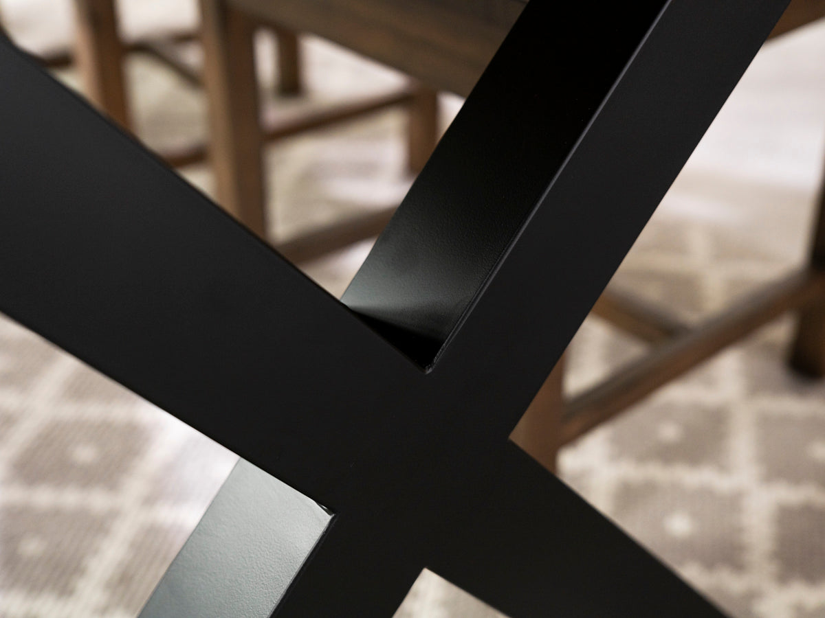 Brooklyn 180cm Fixed Top Cross Leg Dining Table